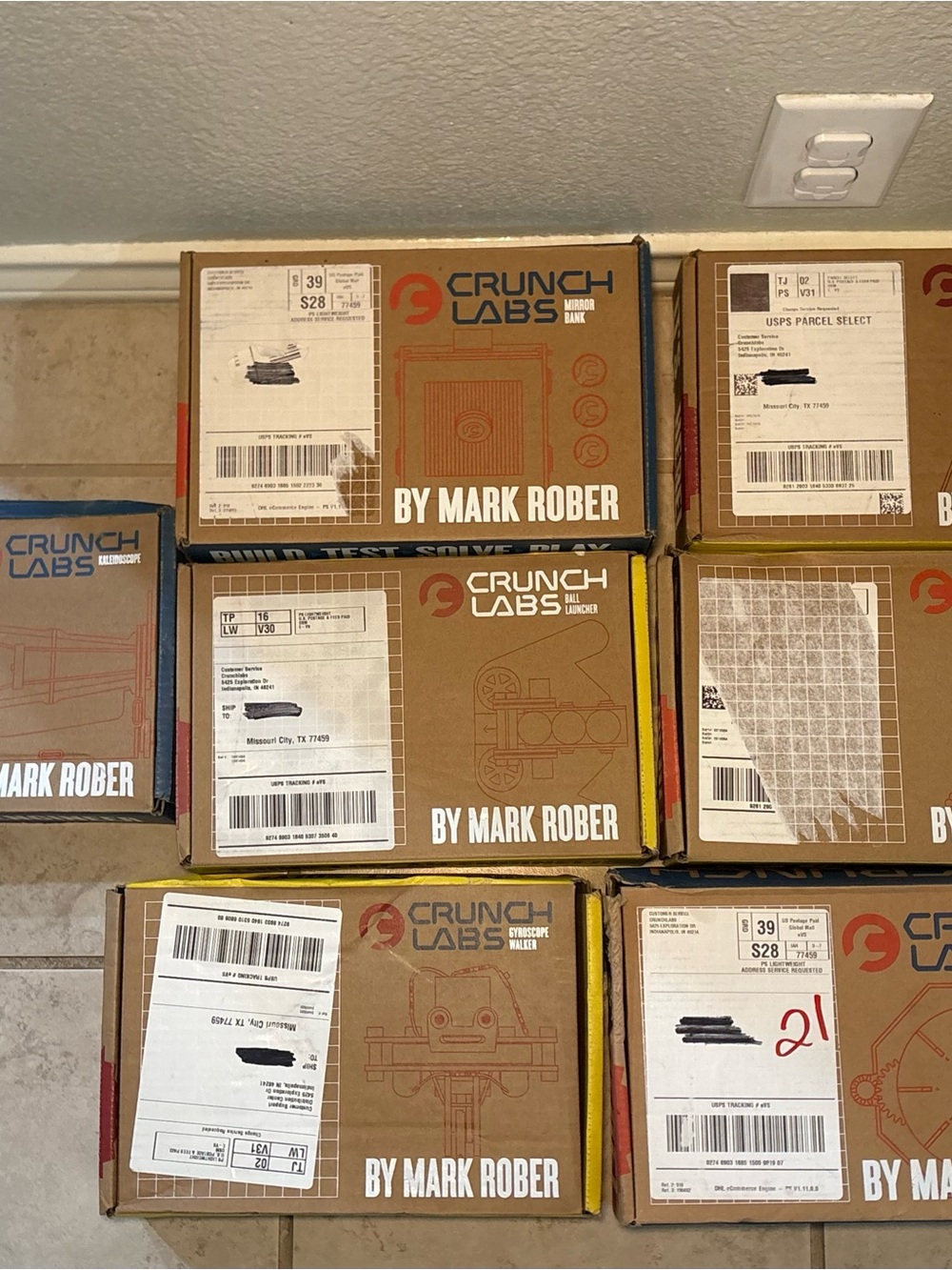 Crunch Labs by Mark Rober Stem Kits Bundle Of Seven Kits Brand New In Box